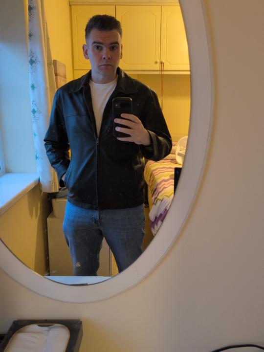 Is the leather jacket working?