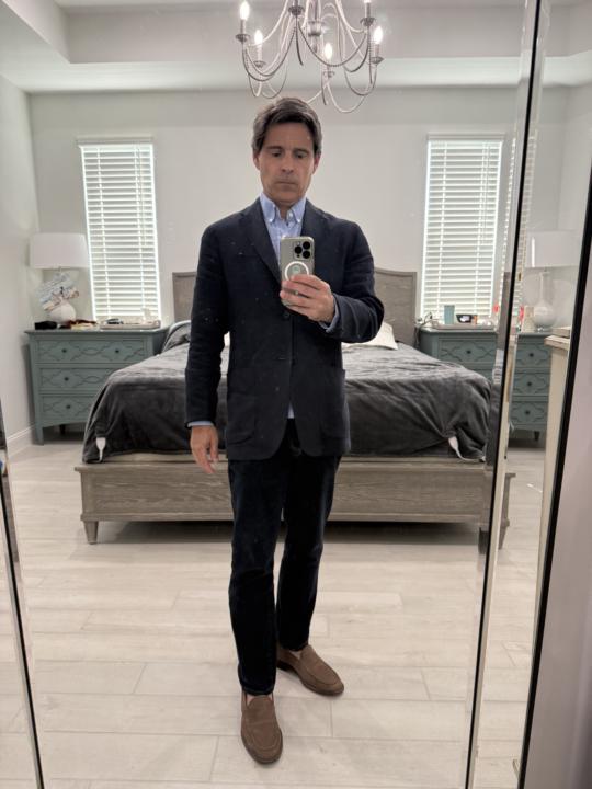Linen jacket fit