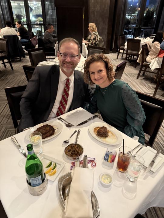 Birthday dinner. 