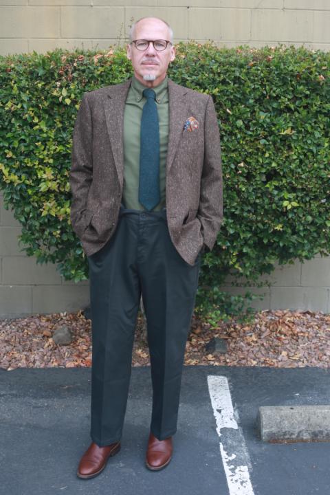 green and brown