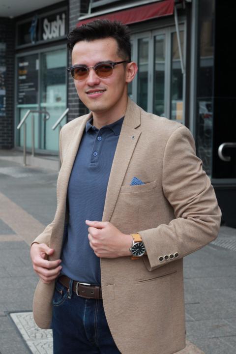 Dressed down but still feeling sharp