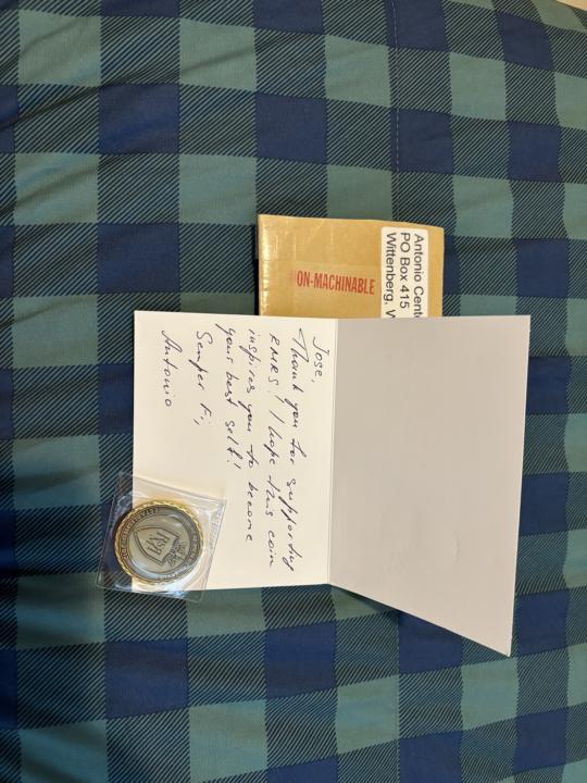 Gift from Antonio Centeno