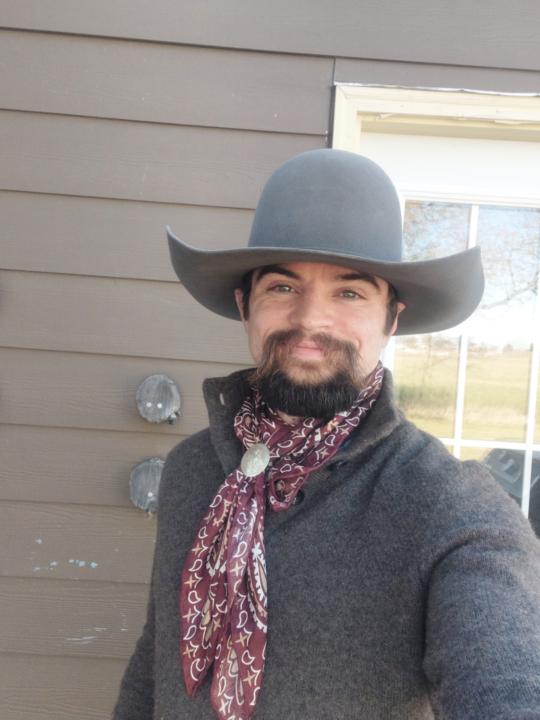 New beard, boots, errands, and ranchwork