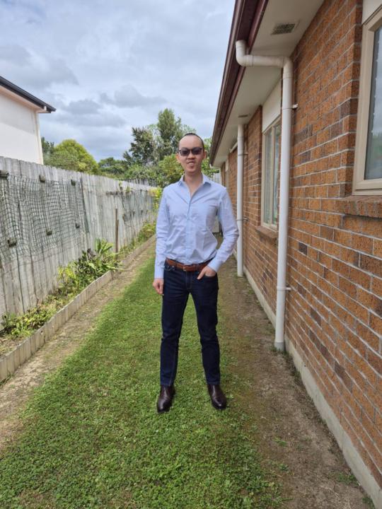 Chilling in the backyard