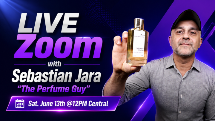 Sebastian Jara "The Perfume Guy" LIVE This Saturday @12PM Central