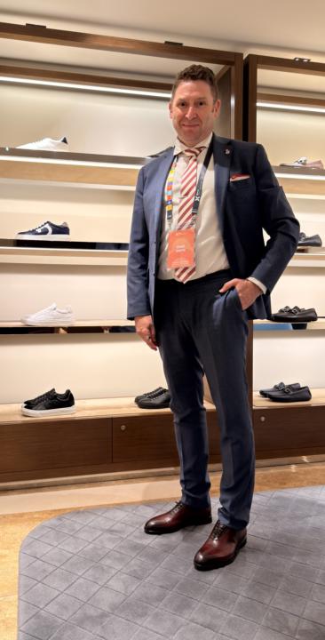 Ferragamo Whole Cut Oxford in OxBlood