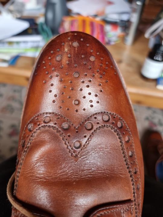 A scuff on a difficult shoe