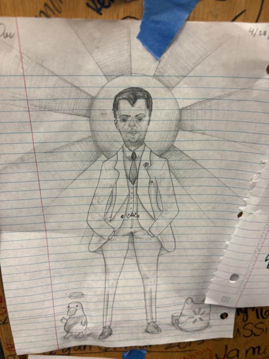 Three students, three farewell drawings