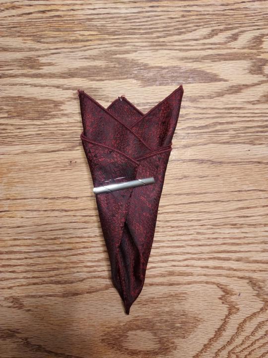 Pocket square tip - use a tie bar