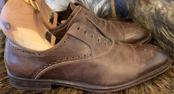  Secondhand 5 € bargain SAND oxford brogues shoes.