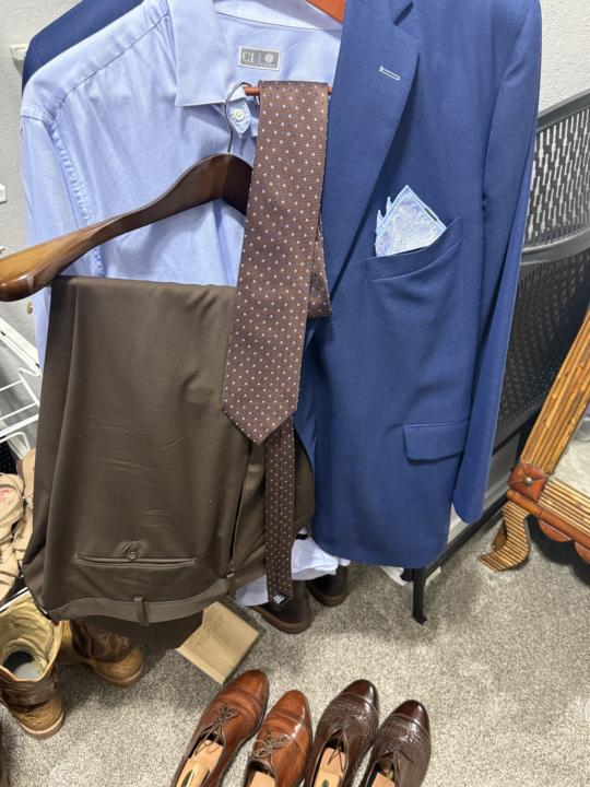 Decision Time … Burgundy or Brown Tie