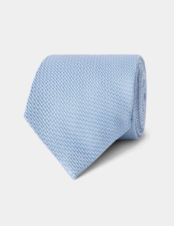2026-04-20 - Daily Style Stand-Up: A Light Blue, Knit Silk Necktie...