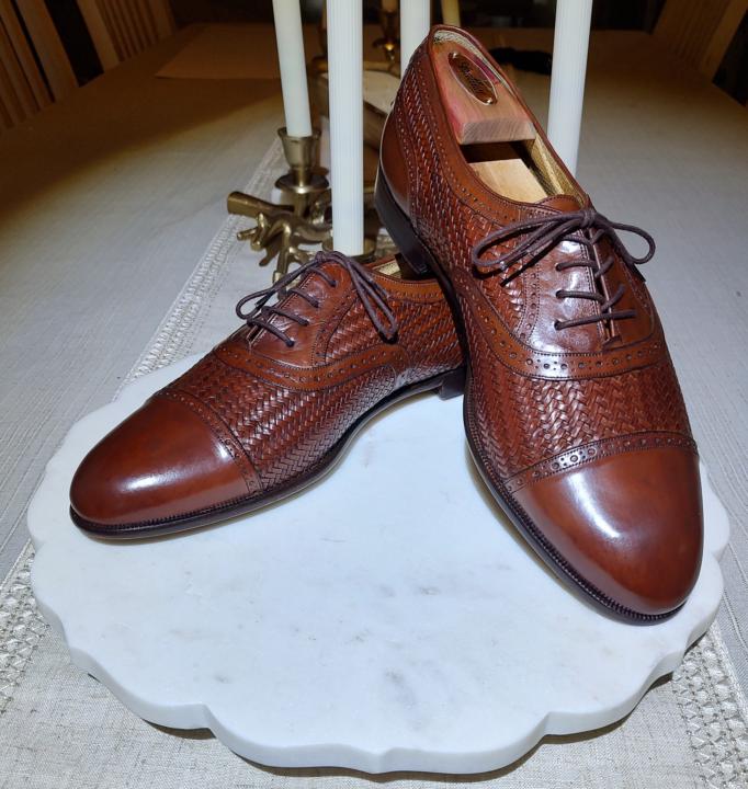My latest acquisition: Mezlan Martinio Woven Oxford Shoes