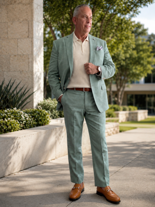 My New Sage-Green Linen Suit 
