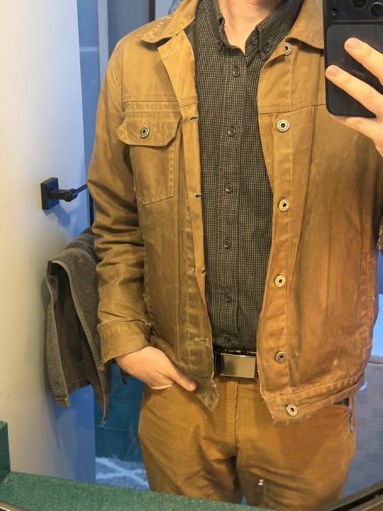 This waxed trucker has become a staple 