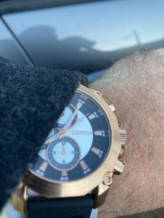 Mrs and I on way to church 