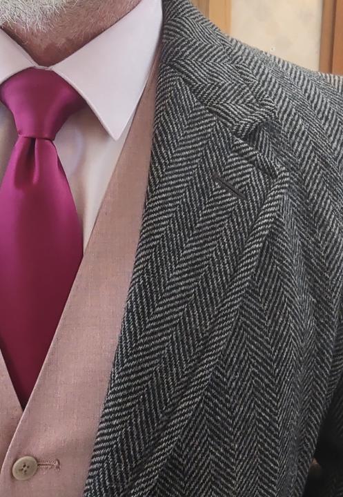 OOTD  Raspberry & Grey