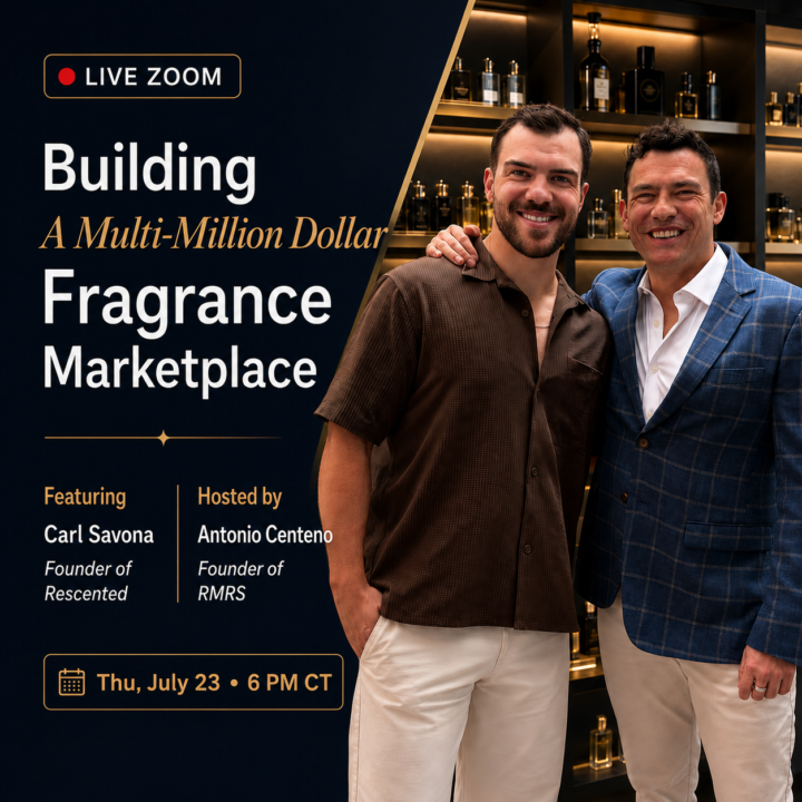 Live ZOOM with Carl Savona of Rescented - Thursday July 23rd @6PM CT