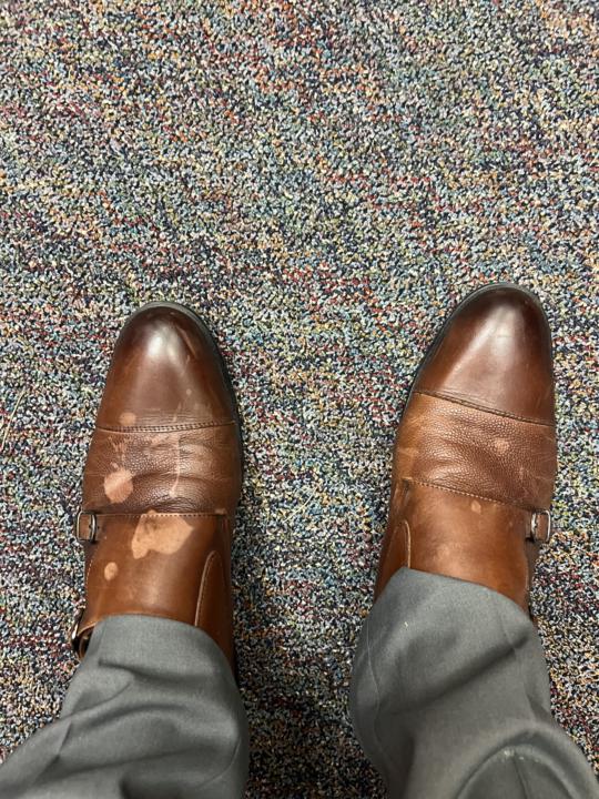 Hand Sanitizer 1, Shoes 0