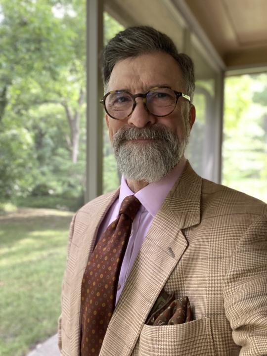 Pink brown and linen
