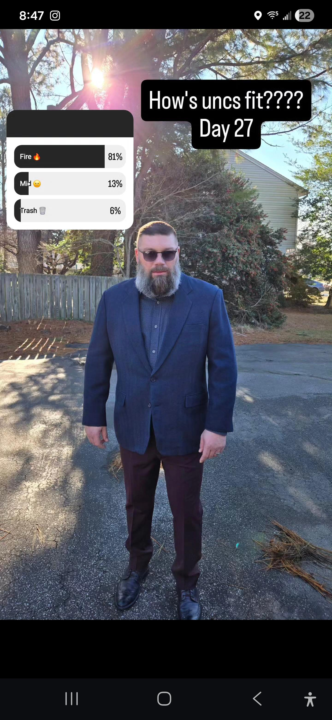 Well...back to "normal" fits!