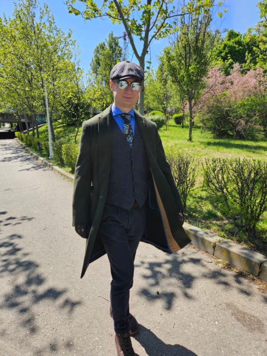 Giving flatcaps and vests some attention.