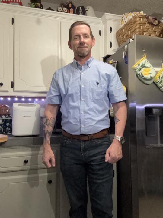 Sticking with the short sleeve look again