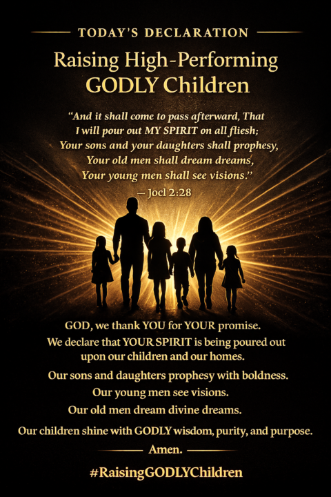 MY CHILDREN WILL SHINE AS LIGHT!