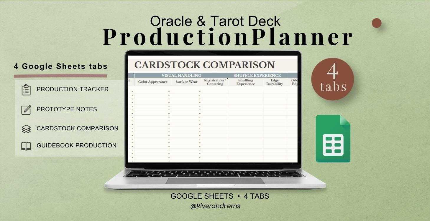 Oracle & Tarot Deck Production Planner