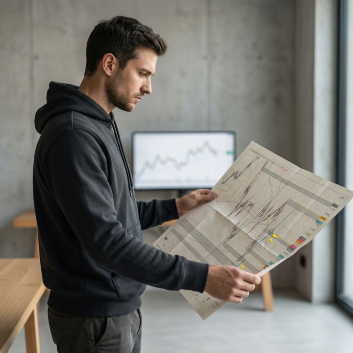 Du brauchst im Trading keinen Zufall. Du brauchst einen Plan. 🗺️