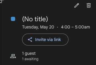 MCP Calender manager not adding event title
