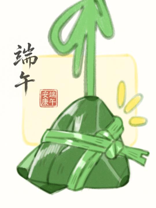 🎨想不到畫什麼好 Day-2  (小粽子)