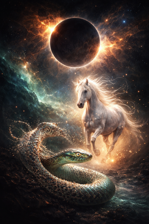 The Liminal Moon Solar Flares, Snake 🐍 Wisdom and Horse 🐎 Fire 🔥 