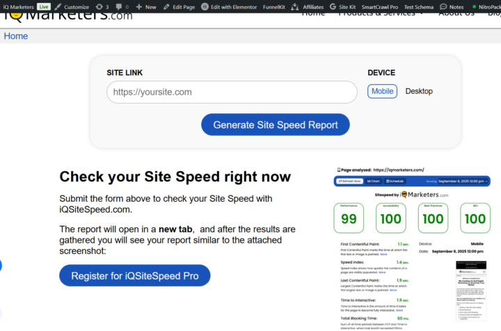Site Health Testers