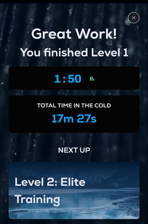 Cold shower challenge 