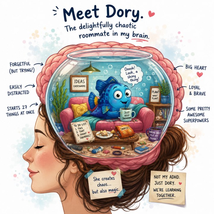 My ADHD Has a Name... Meet Dory. 🐟😂
