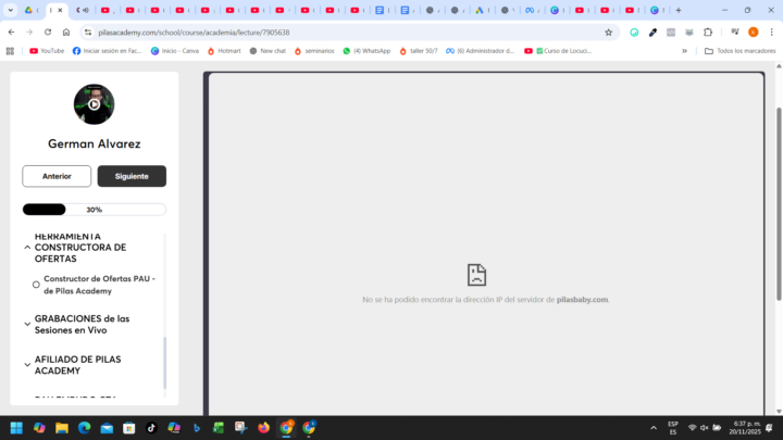 problemas con la herramienta