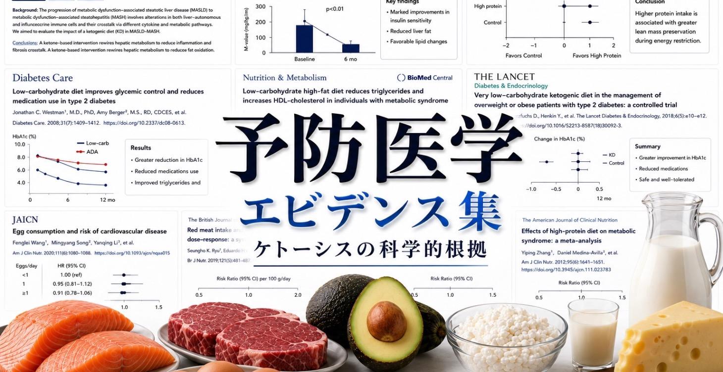 【予防医学】ケトーシスの科学的根拠と研究集