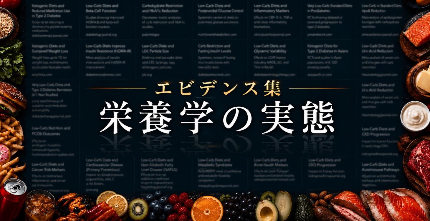 【再検証】現代栄養学の常識を疑う ─ 文献レビュー集