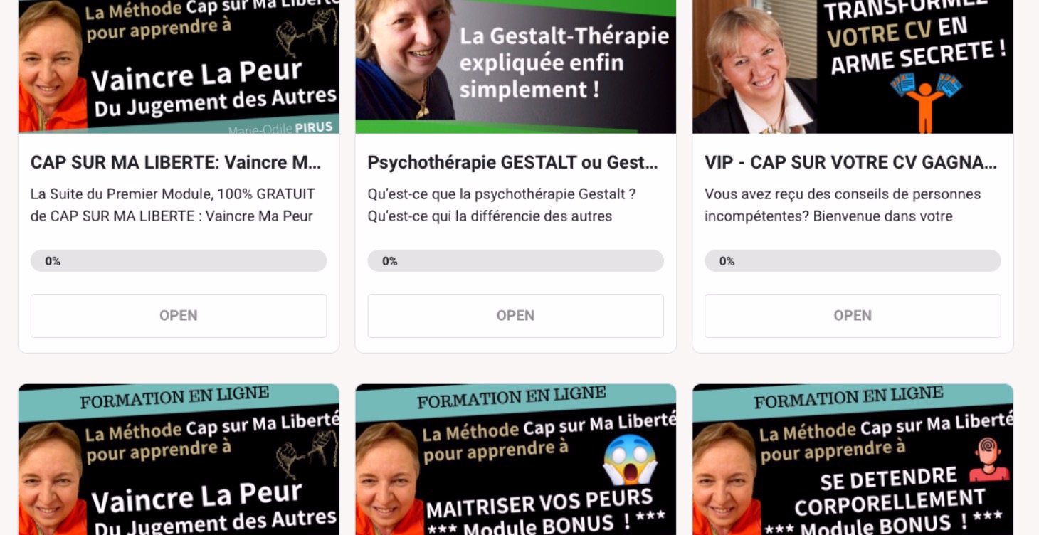 VIP - Autres Formations Disponibles / Extraits