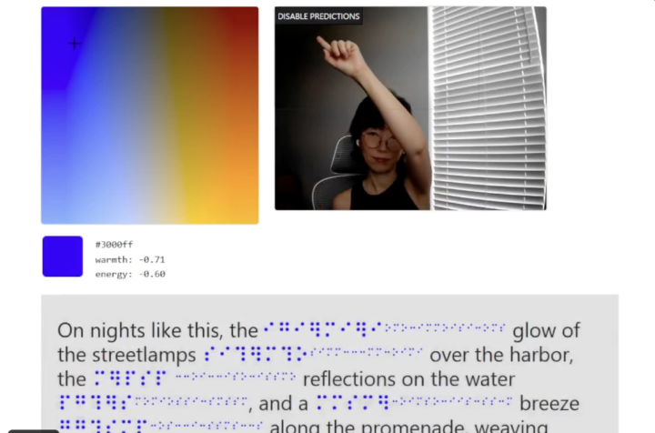 I just found this AI word mood ring