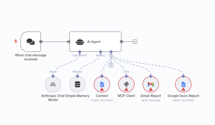 Building MCP client in n8n