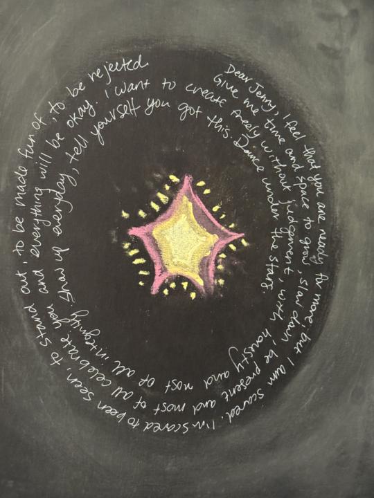 Art Journal Entry: Dancing Stars 