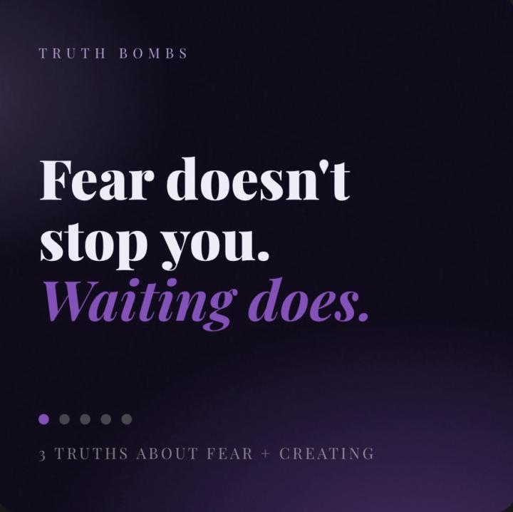 Overcoming fear, is it a thing? 