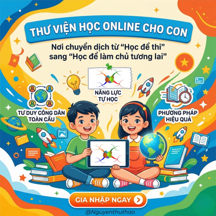 CHÀO MỪNG BỐ MẸ ĐẾN VỚI THƯ VIỆN HỌC ONLINE CHO CON