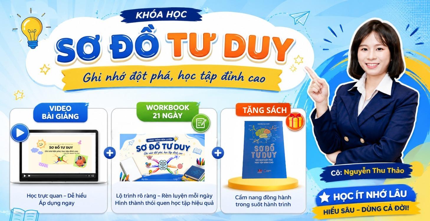 SƠ ĐỒ TƯ DUY - Ghi nhớ đột phá, học tập đỉnh cao