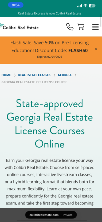 Online Real Estate Class 