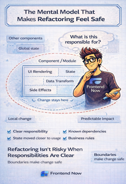 The Frontend Mental Model That Makes Refactoring Feel Safe Instead of Scary