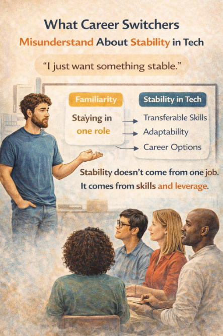 What Career Switchers Misunderstand About Stability in Tech