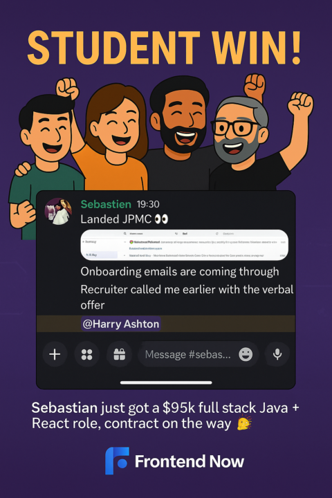 Landed a $95K FullStack Java + React Role!
